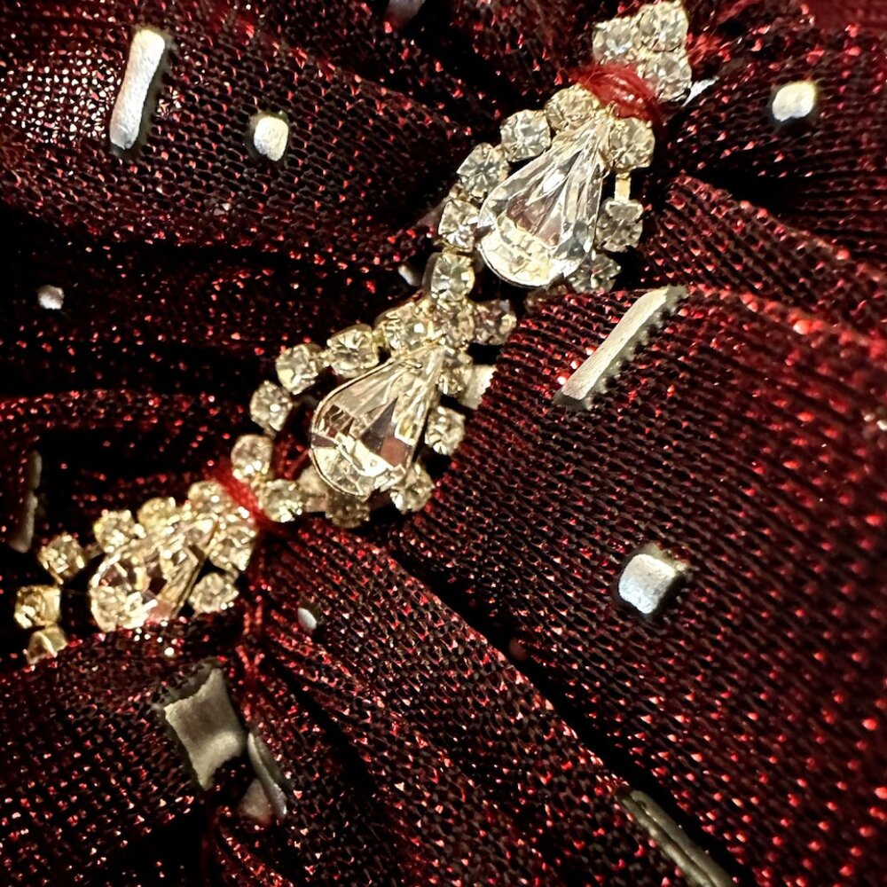Size 7 & Deep Red Formal Dress